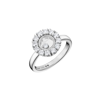 Chopard Happy Diamonds Icons Joaillerie Ring In Ethical 18ct White Gold With Diamonds