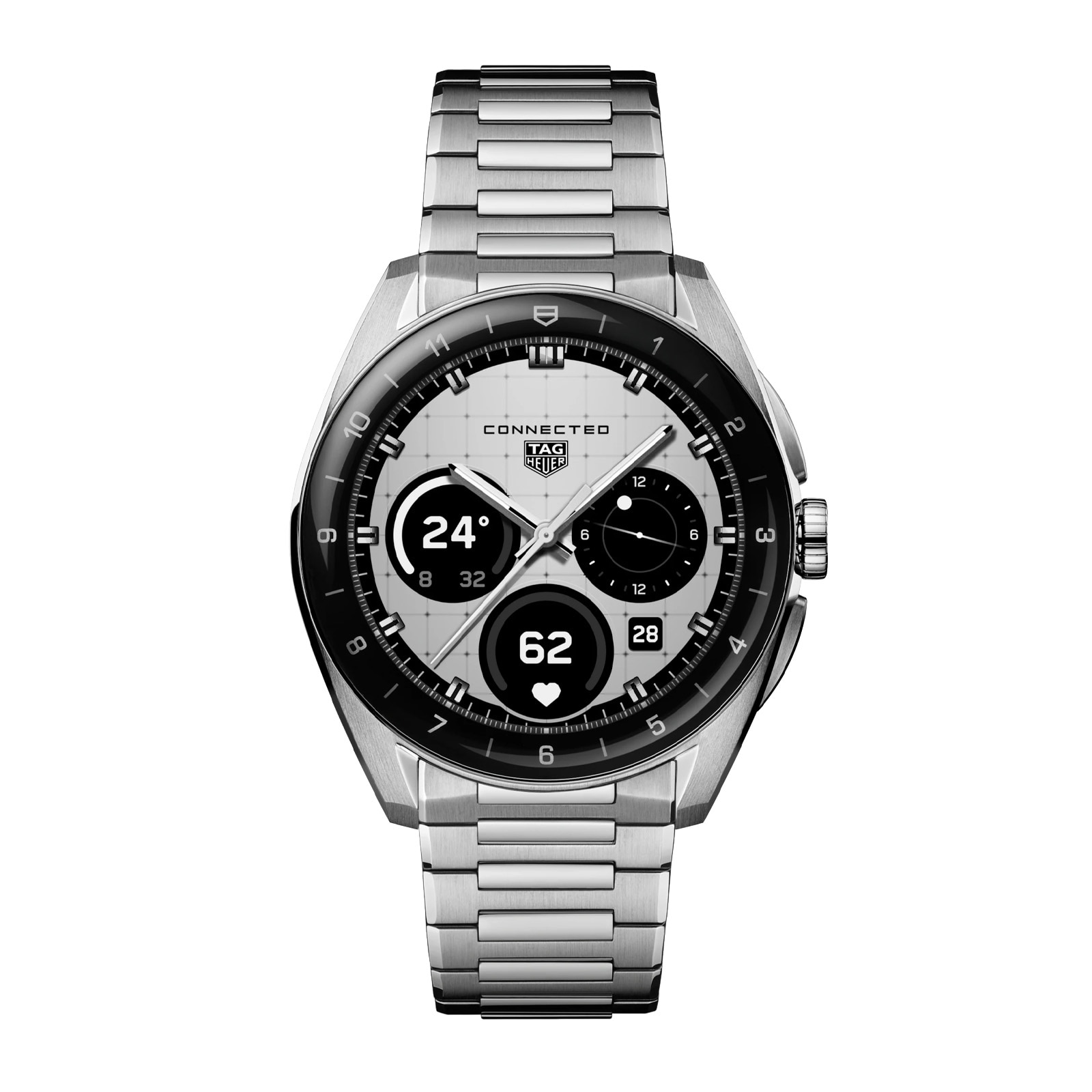 TAG Heuer Connected Calibre E5 40mm Unisex Watch Steel Strap