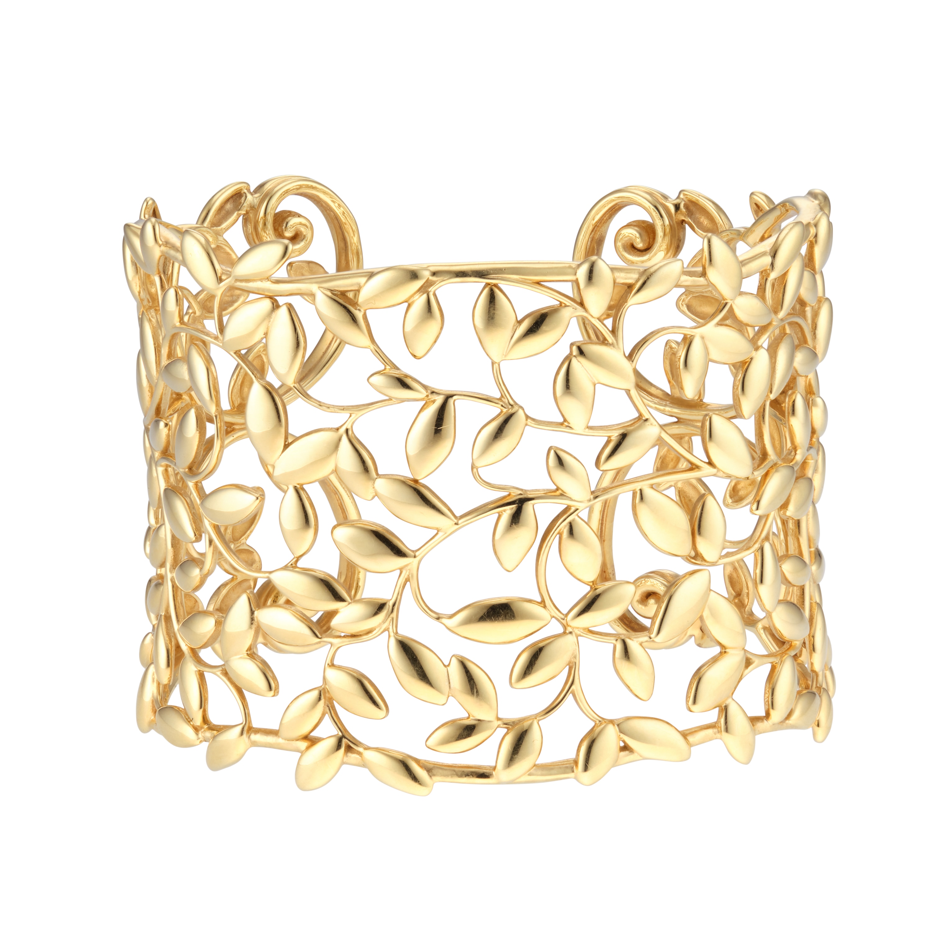 18ct Yellow Gold Tiffany & Co. Olive leaf cuff by Paloma Picasso image