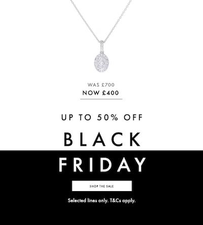 Shop Black Friday Diamond Offers on Goldsmiths image