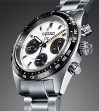 Image of Seiko watch on grey gradient background image