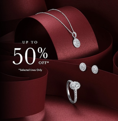Up to 50% off Diamonds on Goldsmiths. Tap to shop image