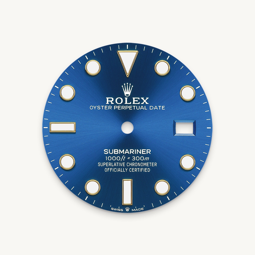 Royal blue dial